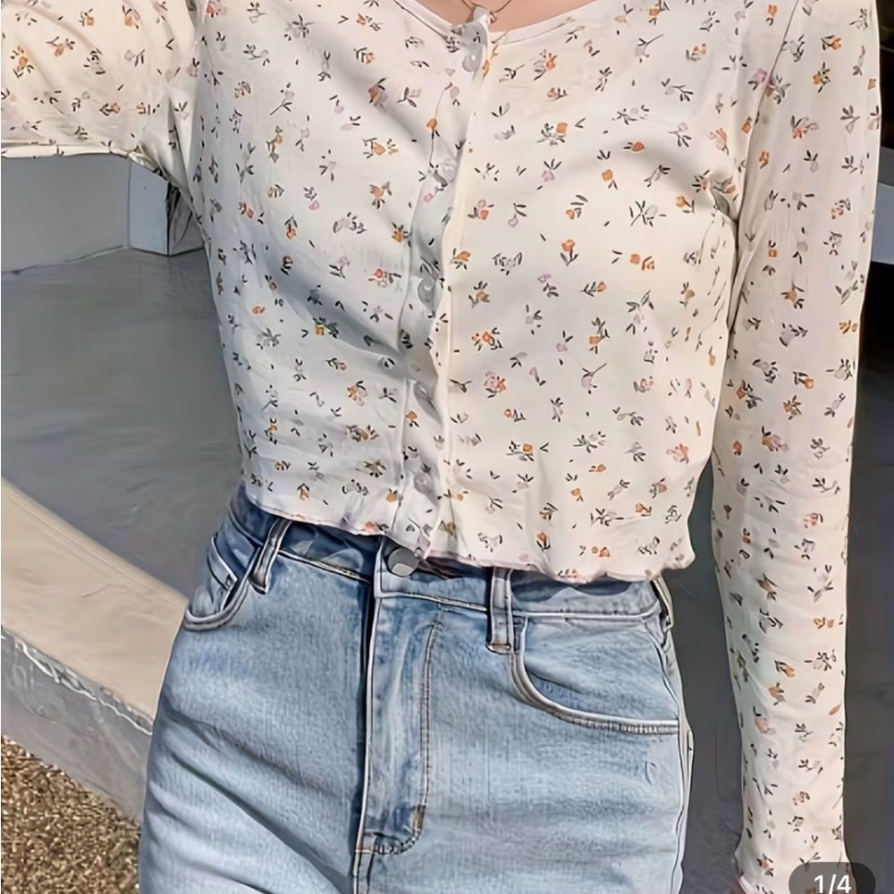 âĽď¸ Floral Women's Cardigan Sweater